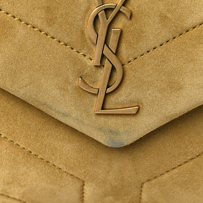 Saint Laurent Suede Toy Loulou Shoulder Bag Chartreuse 14 of 18
