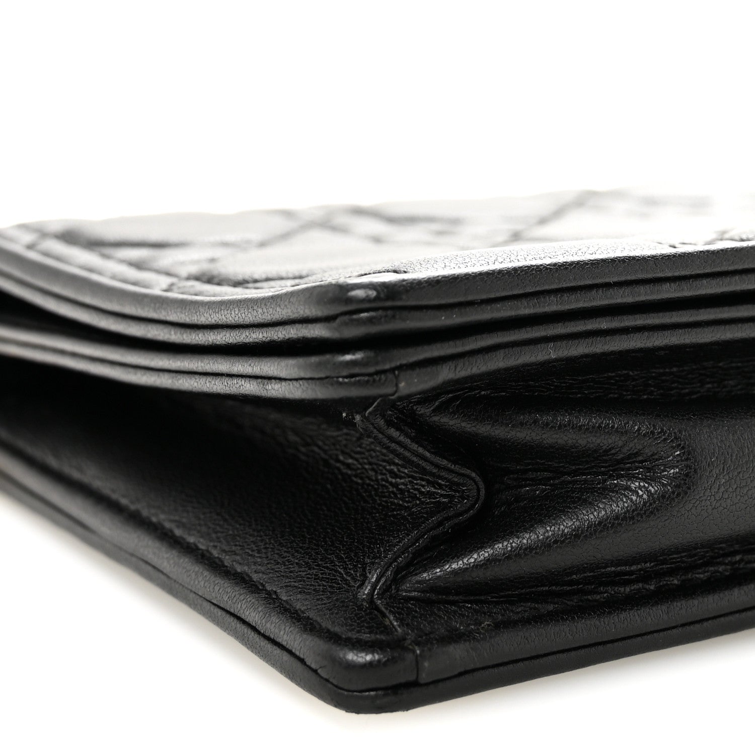 Christian Dior Lambskin Cannage Lady Dior Pouch Black 9 of 10