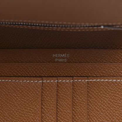Hermes Epsom Bearn Compact Wallet Gold 6 of 8