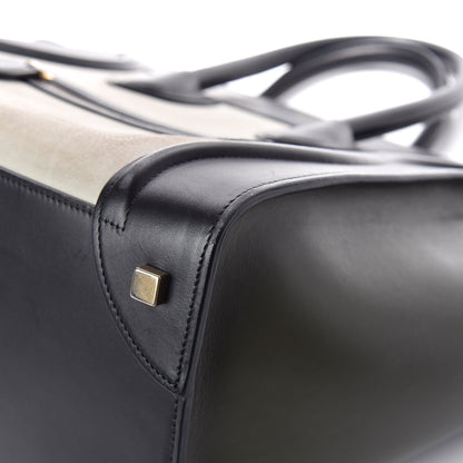 Celine Nubuck Smooth Calfskin Mini Tri-Color Luggage Olive 15 of 18