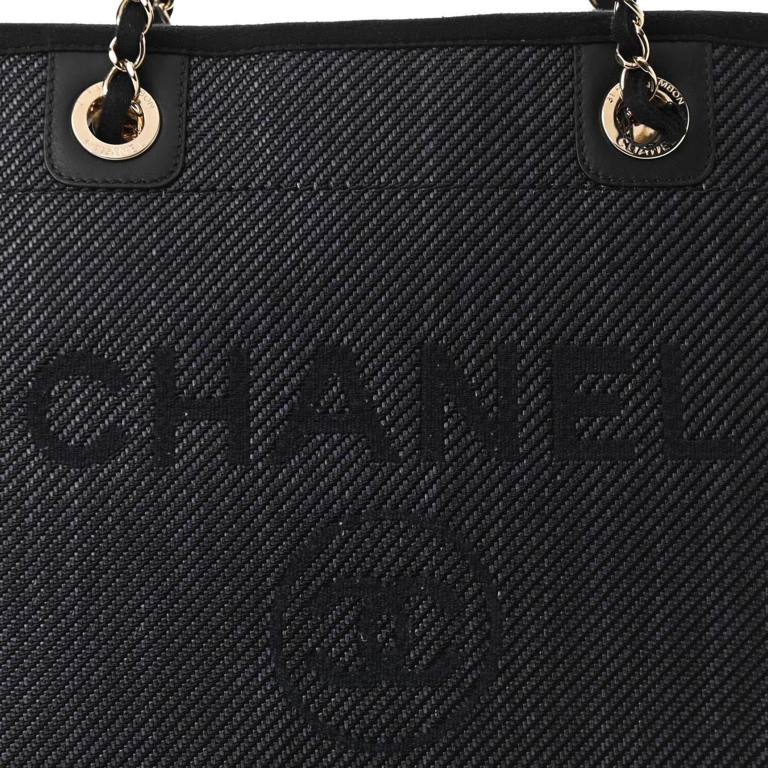 Chanel Mixed Fibers Small Deauville Tote Black 8 of 14