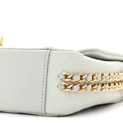 Chanel Lambskin Quilted Mini CC You Flap Light Grey 10 of 14