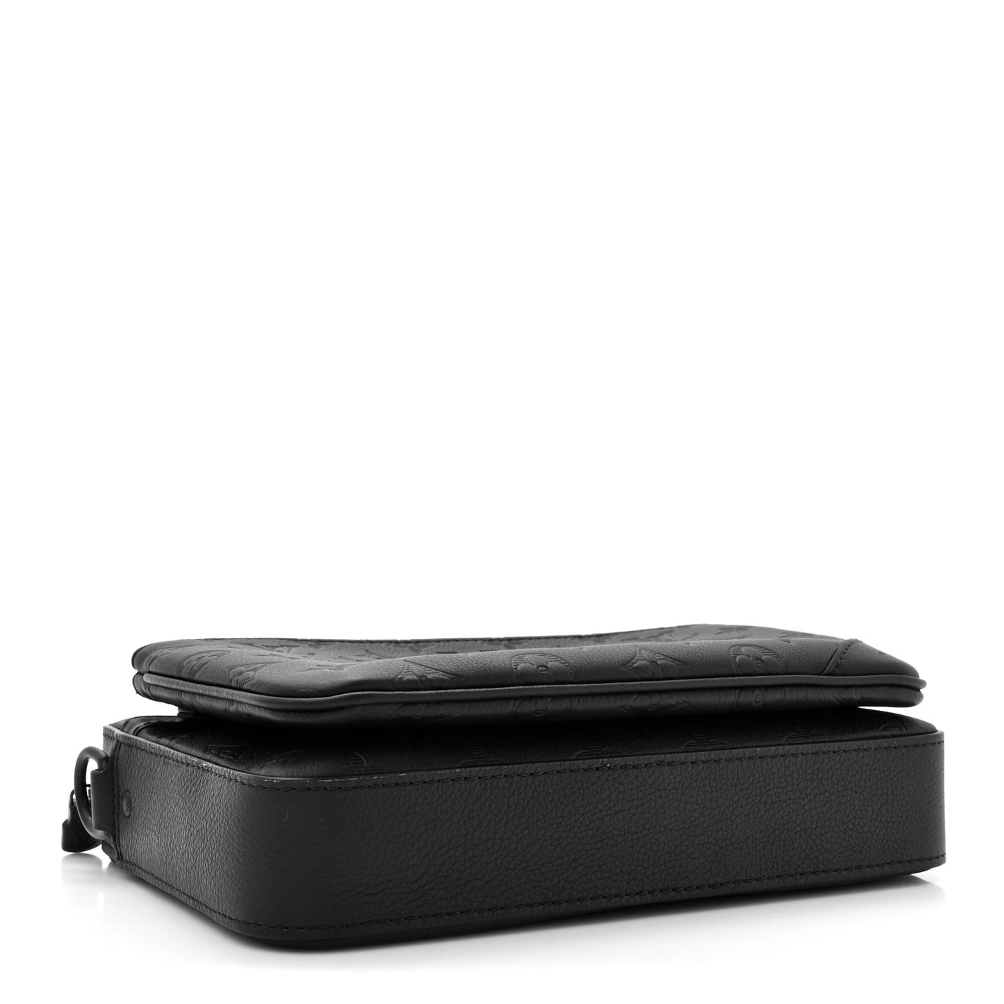 Calfskin Monogram Shadow Trio Messenger Black