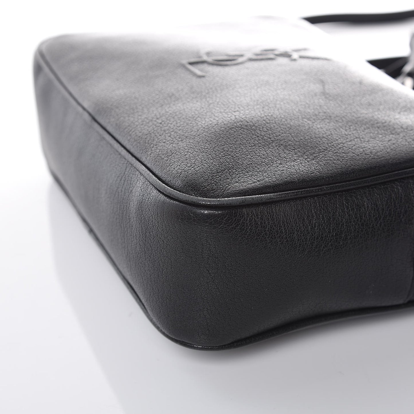 Lambskin Monogram Small Lou Camera Bag Black