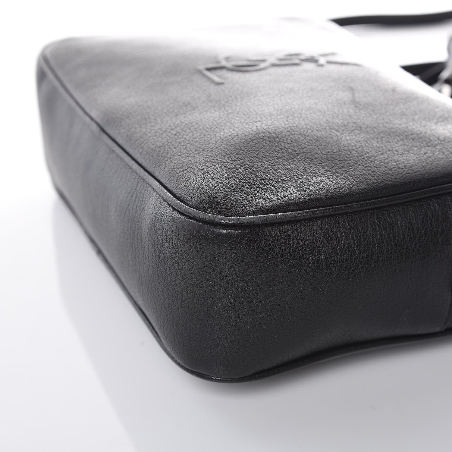 Saint Laurent Lambskin Monogram Small Lou Camera Bag Black 9 of 11
