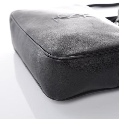 Saint Laurent Lambskin Monogram Small Lou Camera Bag Black 9 of 11