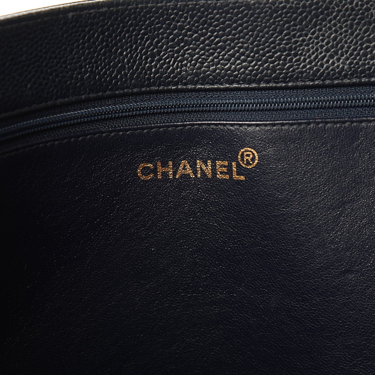 Chanel Caviar CC Tote Navy 6 of 18