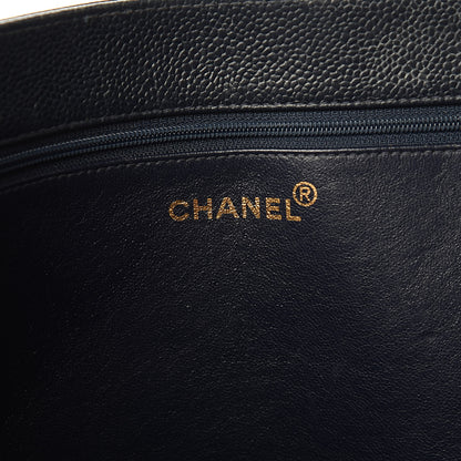 Chanel Caviar CC Tote Navy 6 of 18