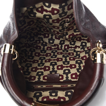Gucci Guccissima Medium Indy Top Handle Hobo Dark Brown 4 of 9