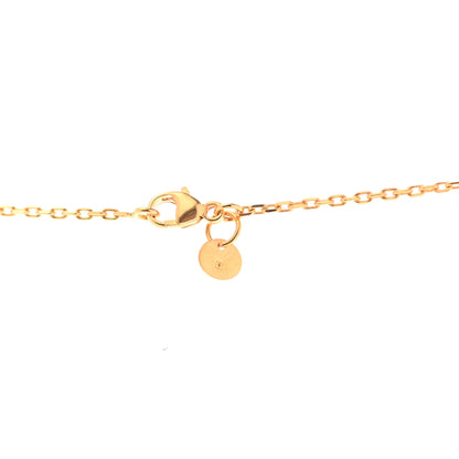 Hermes Gold Plated Swift As De Coeur Necklace Black 7 of 8