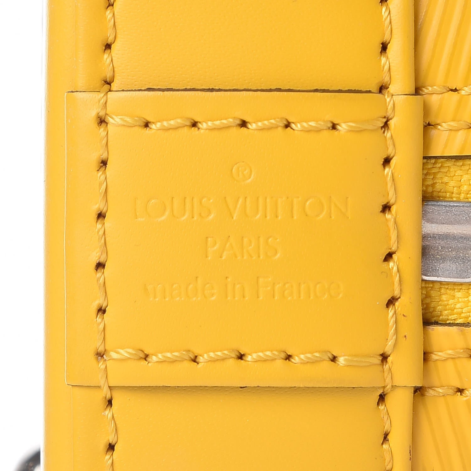 Louis Vuitton Epi Alma BB Citron 8 of 9