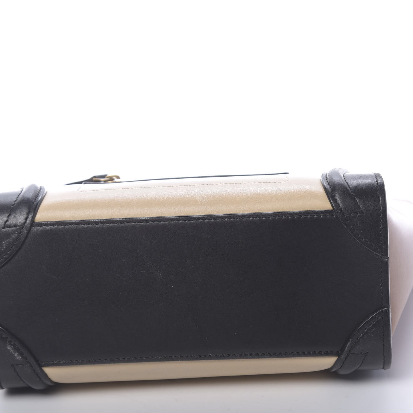 Satin Calfskin Nano Tri-Color Luggage Seashell