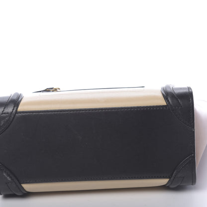 Celine Satin Calfskin Nano Tri-Color Luggage Seashell 9 of 14