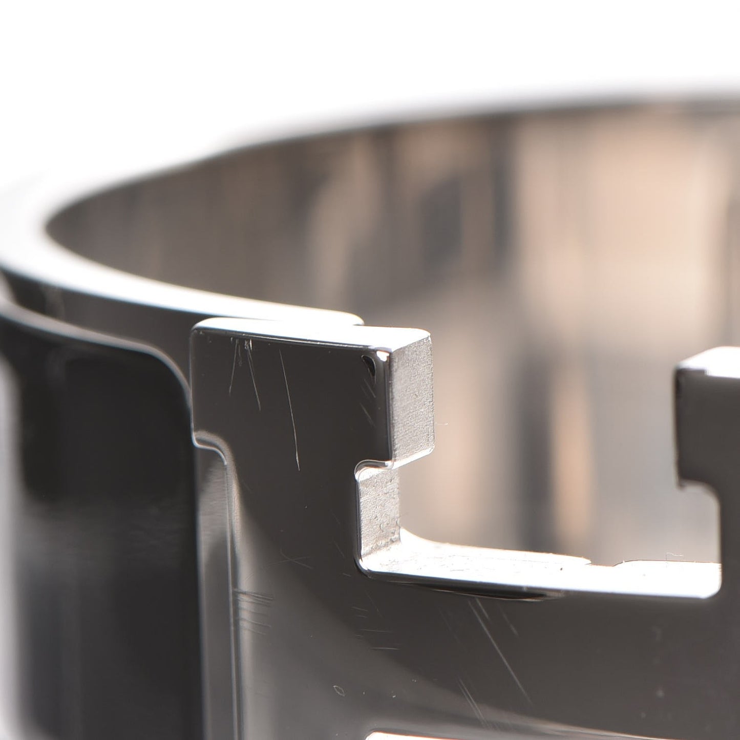 Enamel Wide Clic Clac H Bracelet GM Black