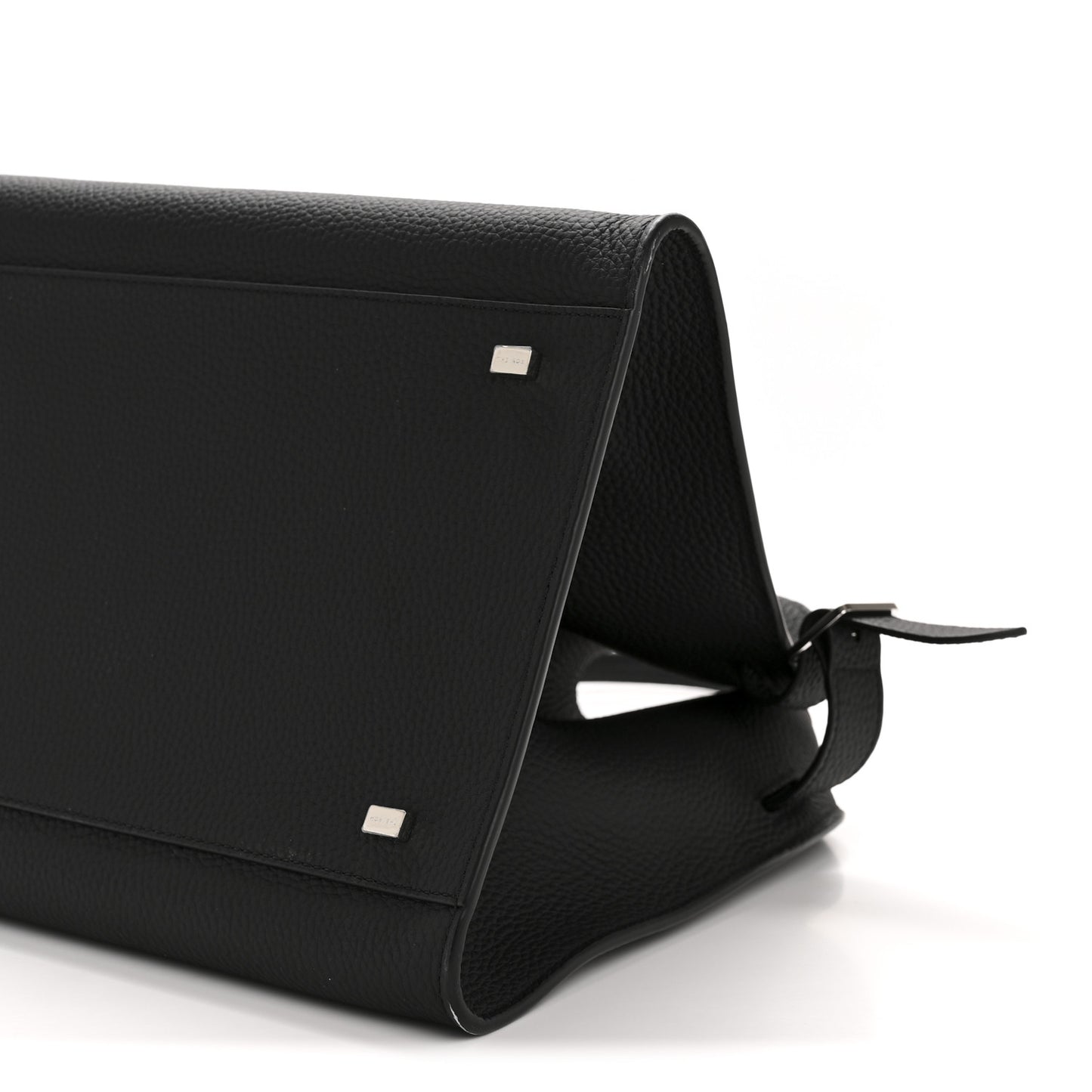 Matte Grained Calfskin Soft Margaux 15 Black