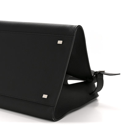 The Row Matte Grained Calfskin Soft Margaux 15 Black 9 of 11
