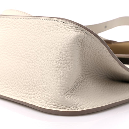 Hermes Taurillon Clemence Halzan 31 GM Craie 8 of 9