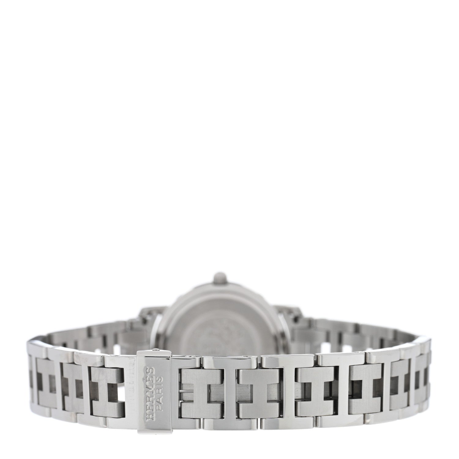 Hermes Stainless Steel 24mm Clipper Quartz Watch Grey 3 of 4