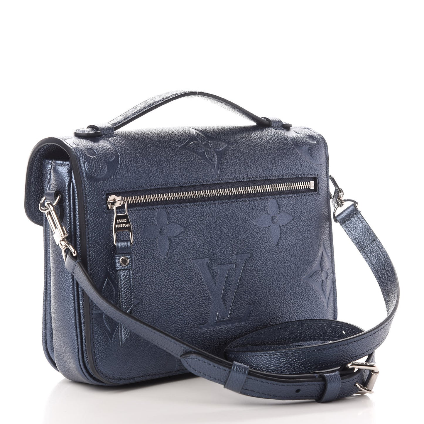 Metallic Empreinte Monogram Giant Pochette Metis Navy Nacre