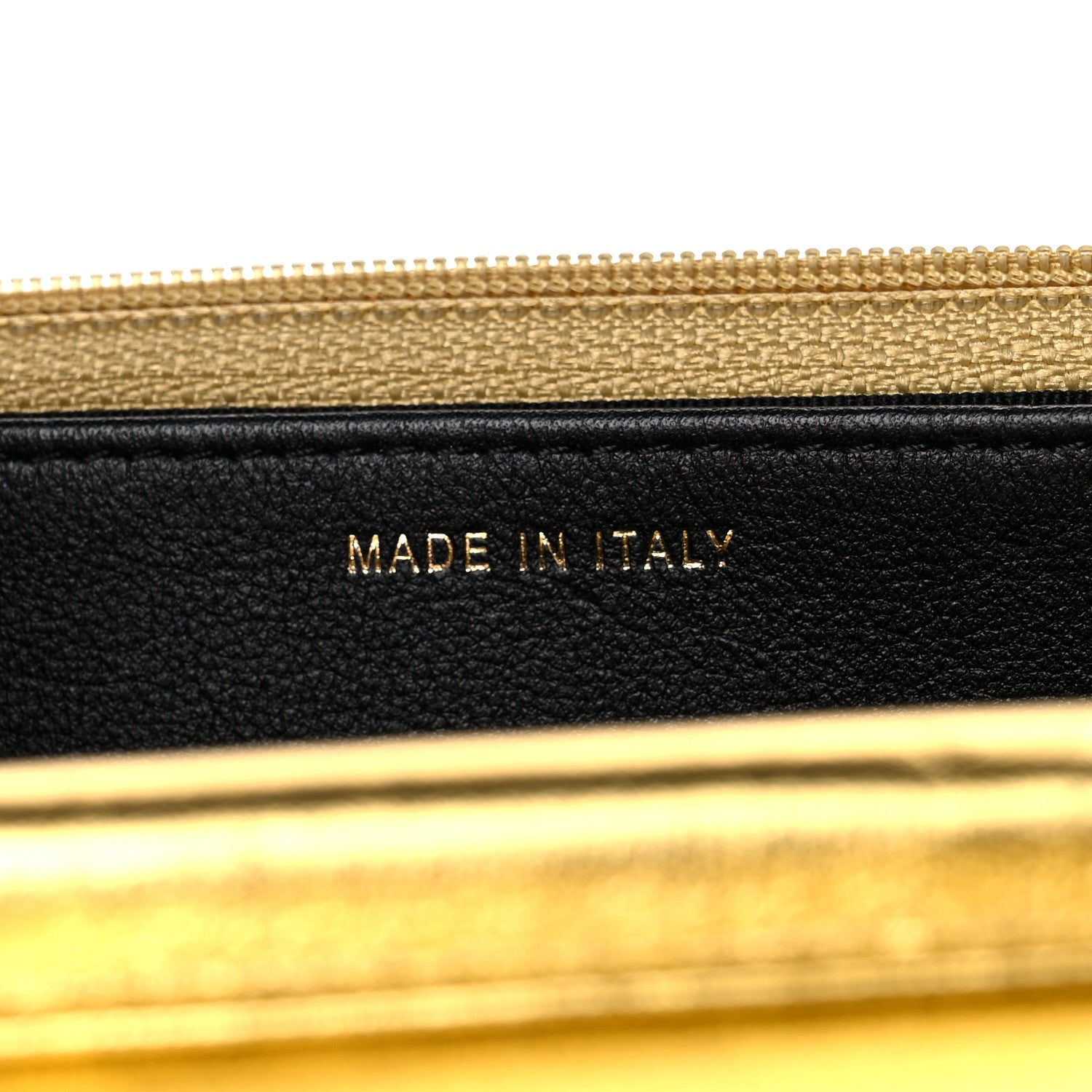 Chanel Metallic Calfskin Crocodile Embossed Cocodile Wallet On Chain WOC Gold 7 of 15