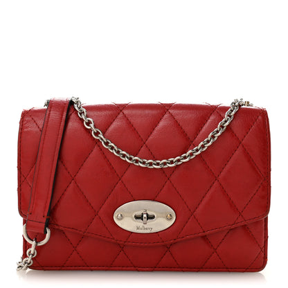 Mulberry Shiny Buffalo Quilted Darley Shoulder Bag Red 1 of 12