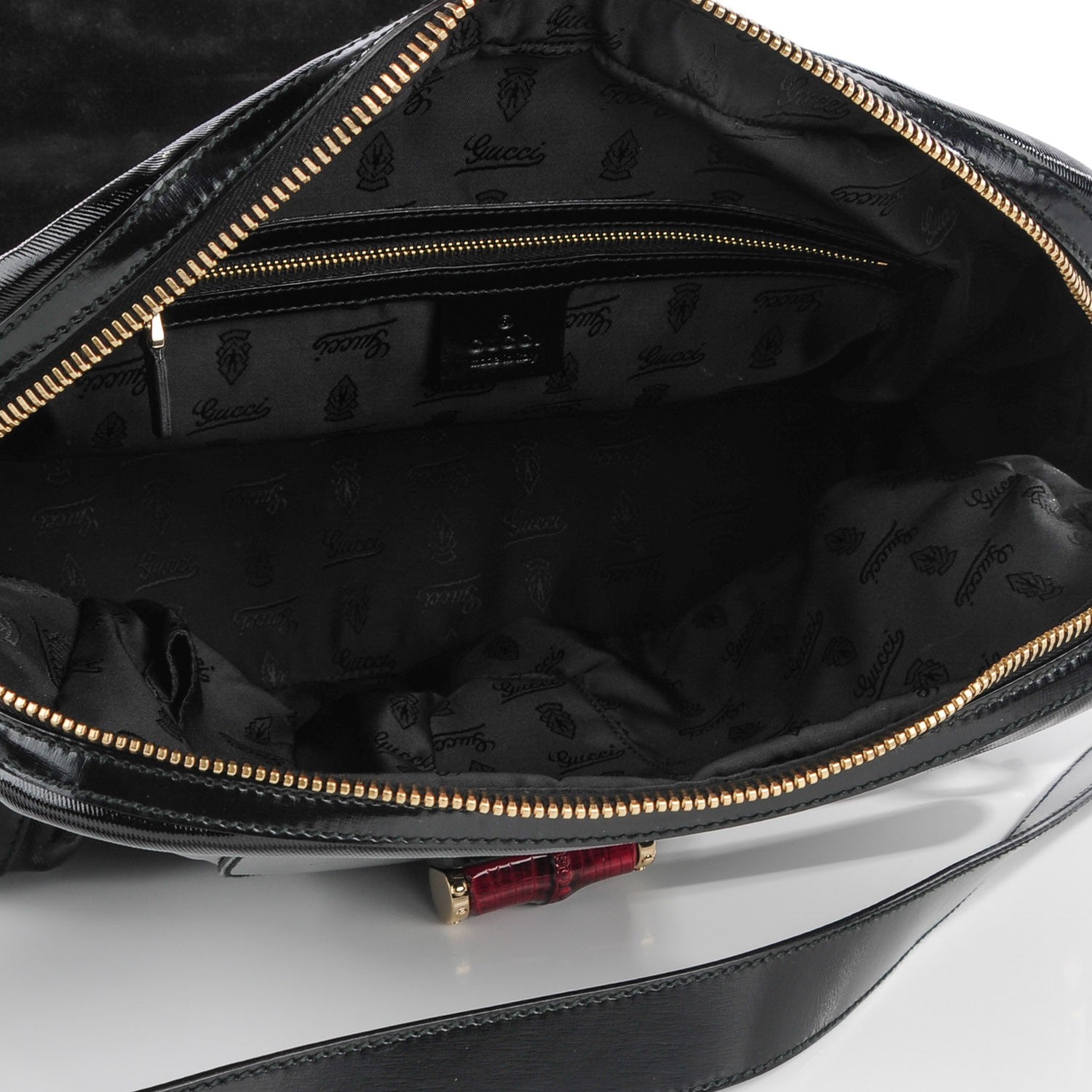Gucci Dialux Pop Bamboo Handle Tote Black 5 of 16