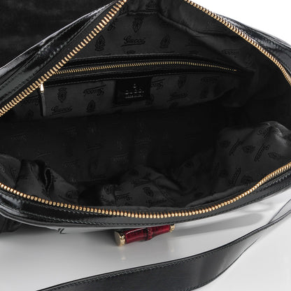 Gucci Dialux Pop Bamboo Handle Tote Black 5 of 16