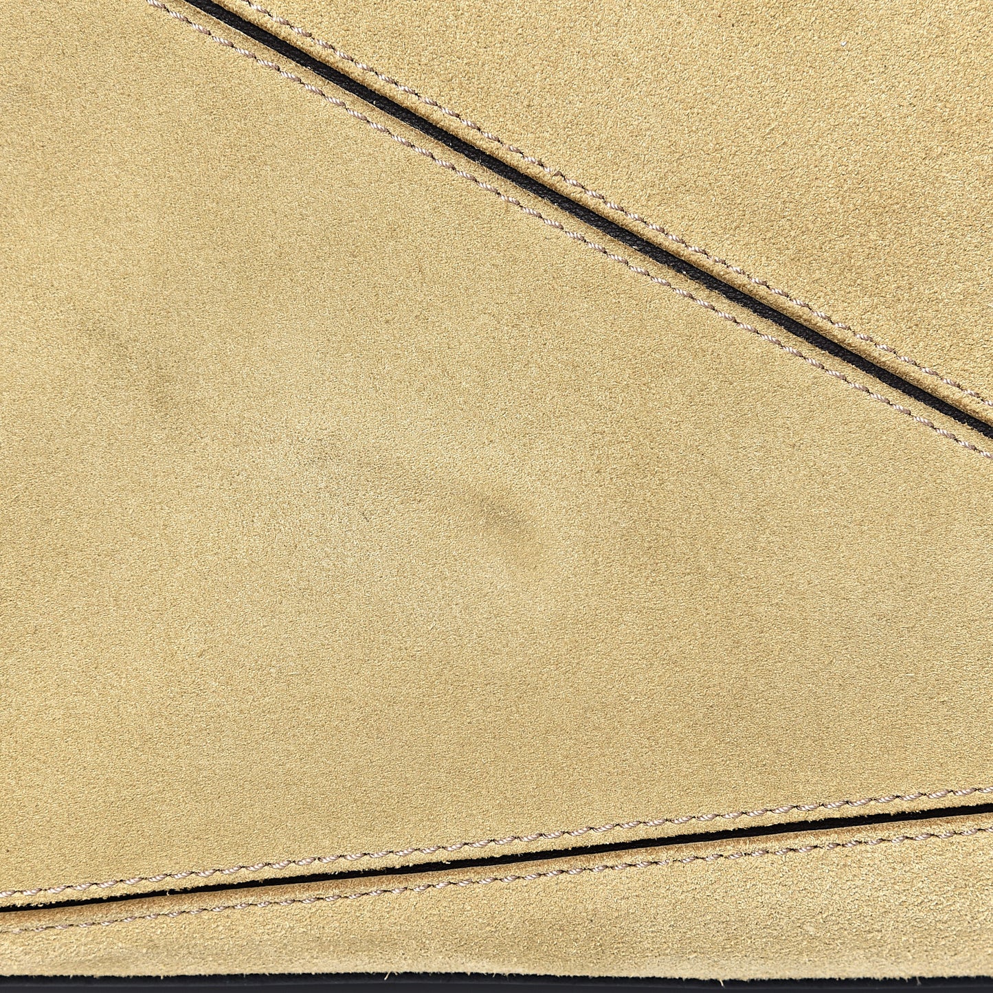 Suede Medium Puzzle Bag Gold