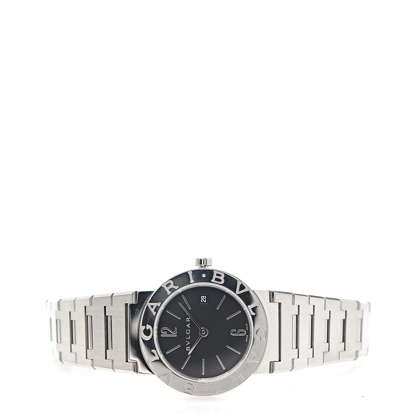 Stainless Steel 26mm Quartz Watch Black