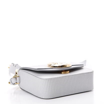 Chloe Calfskin Lizard Embossed Mini C Double Carry Light Cloud 3 of 10
