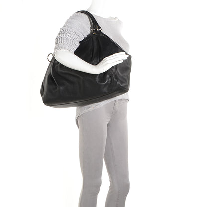Gucci Pebbled Calfskin Large Sukey Tote Black 2 of 7