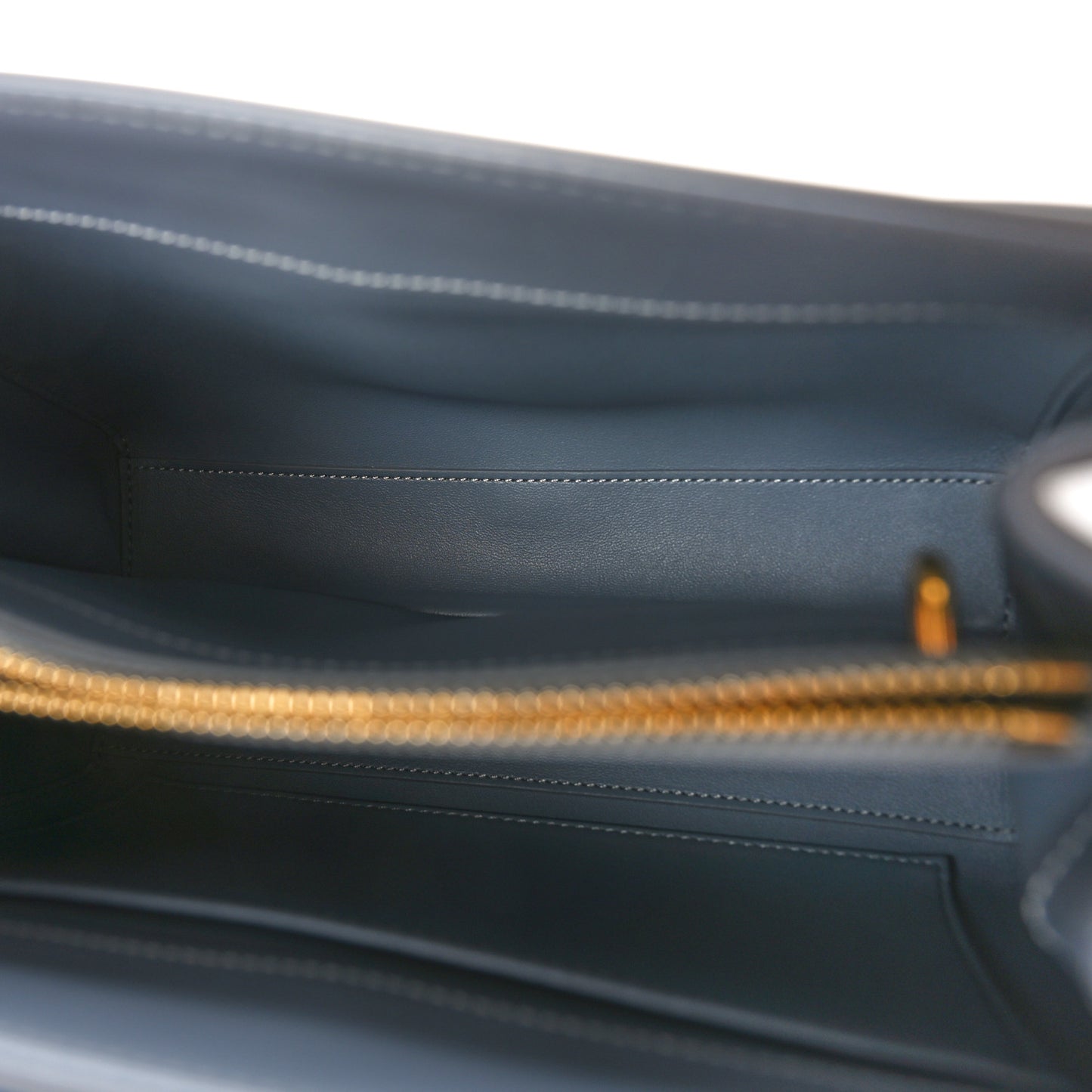 Satinated Calfskin Small 16 Top Handle Bag Pale Blue