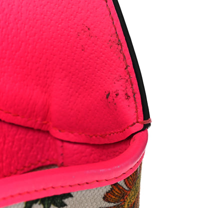 Gucci Canvas Flora Medium Jackie Hobo Fuchsia 16 of 20