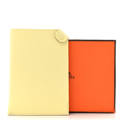 Hermes Epsom Tarmac PM Passport Holder Jaune Milton 9 of 9