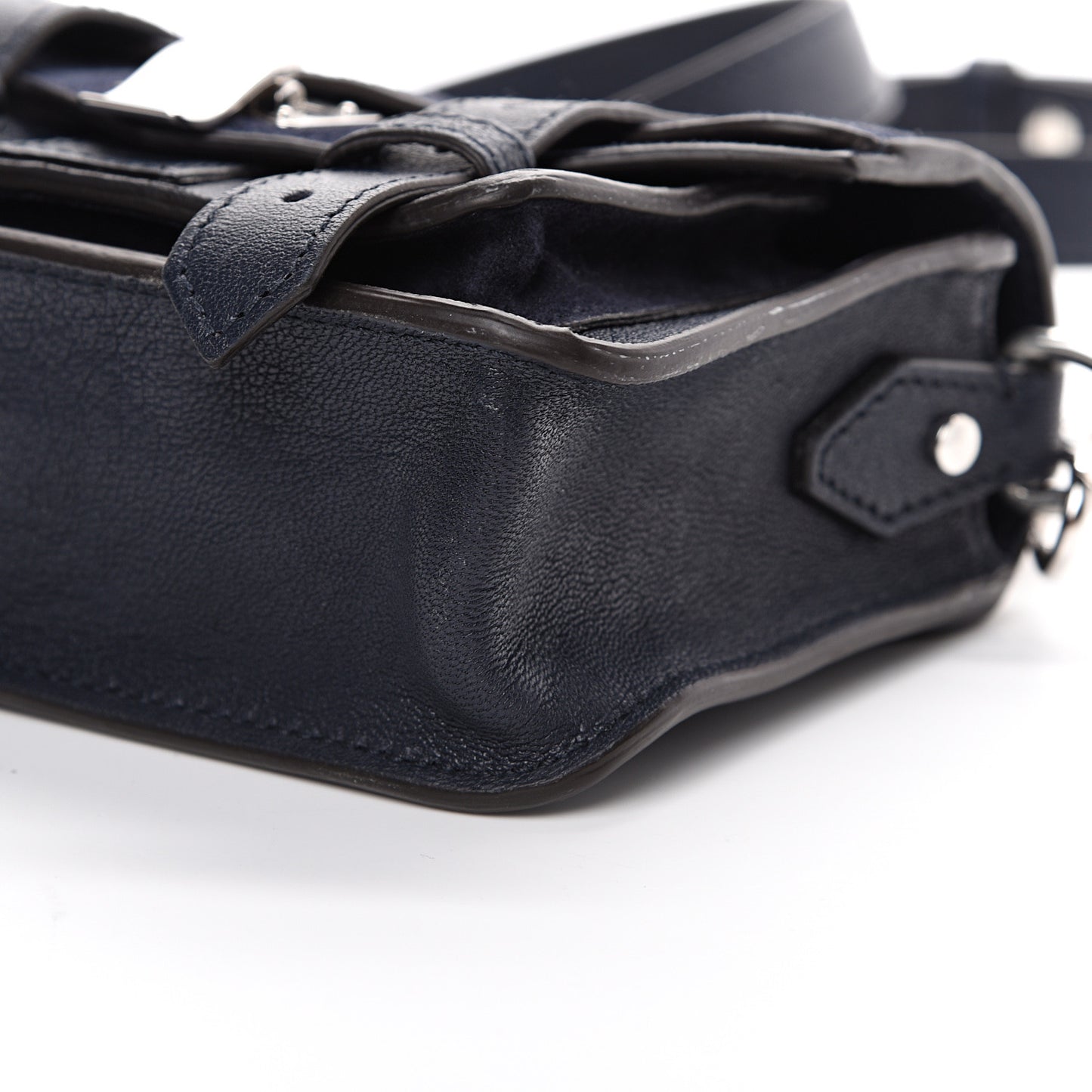 Suede Micro PS1 Satchel Dark Navy