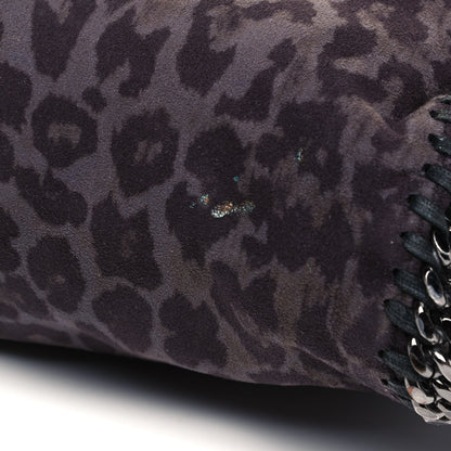 Stella McCartney Shaggy Deer Leopard Print Small Falabella Tote Grey 7 of 10