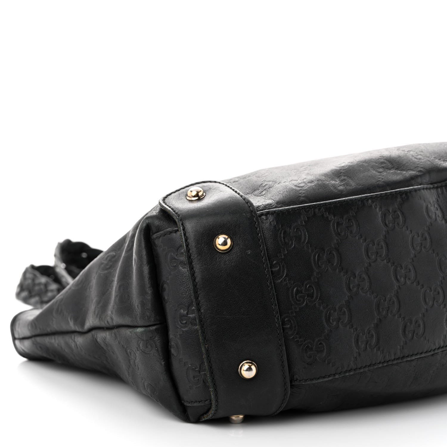 Gucci Guccissima Small Pelham Shoulder Bag Black 9 of 15