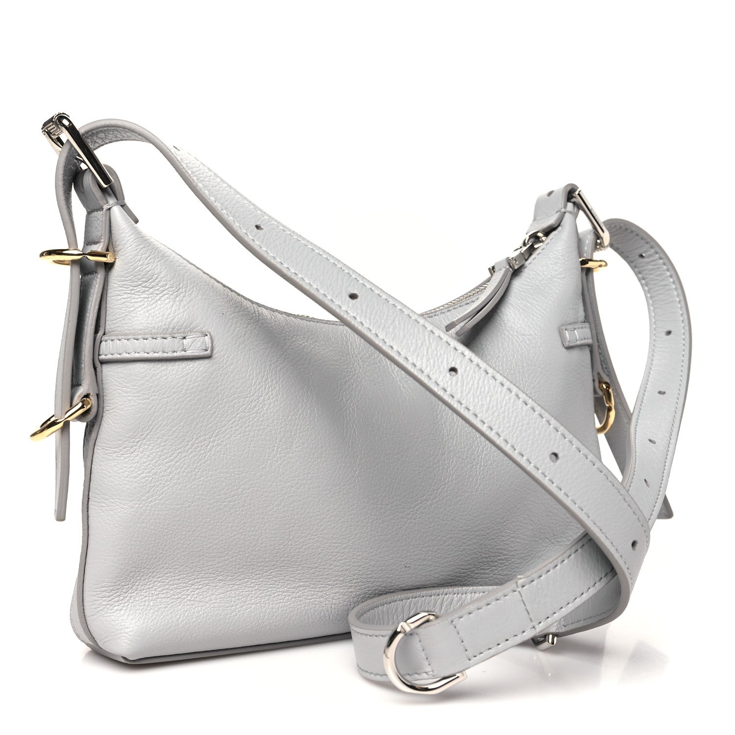 Givenchy Tumbled Calfskin Mini Voyou Boyfriend Party Bag Light Grey 3 of 11