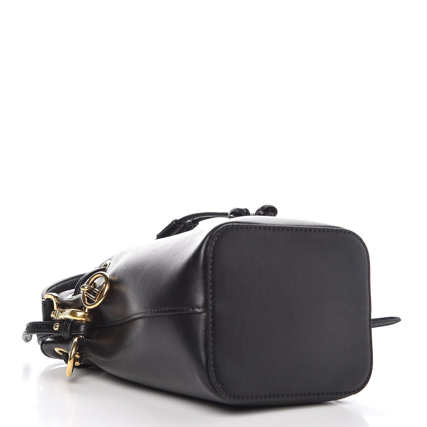 Vitello Liberty Lucido F is Fendi Mini Mon Tresor Bucket Bag Black
