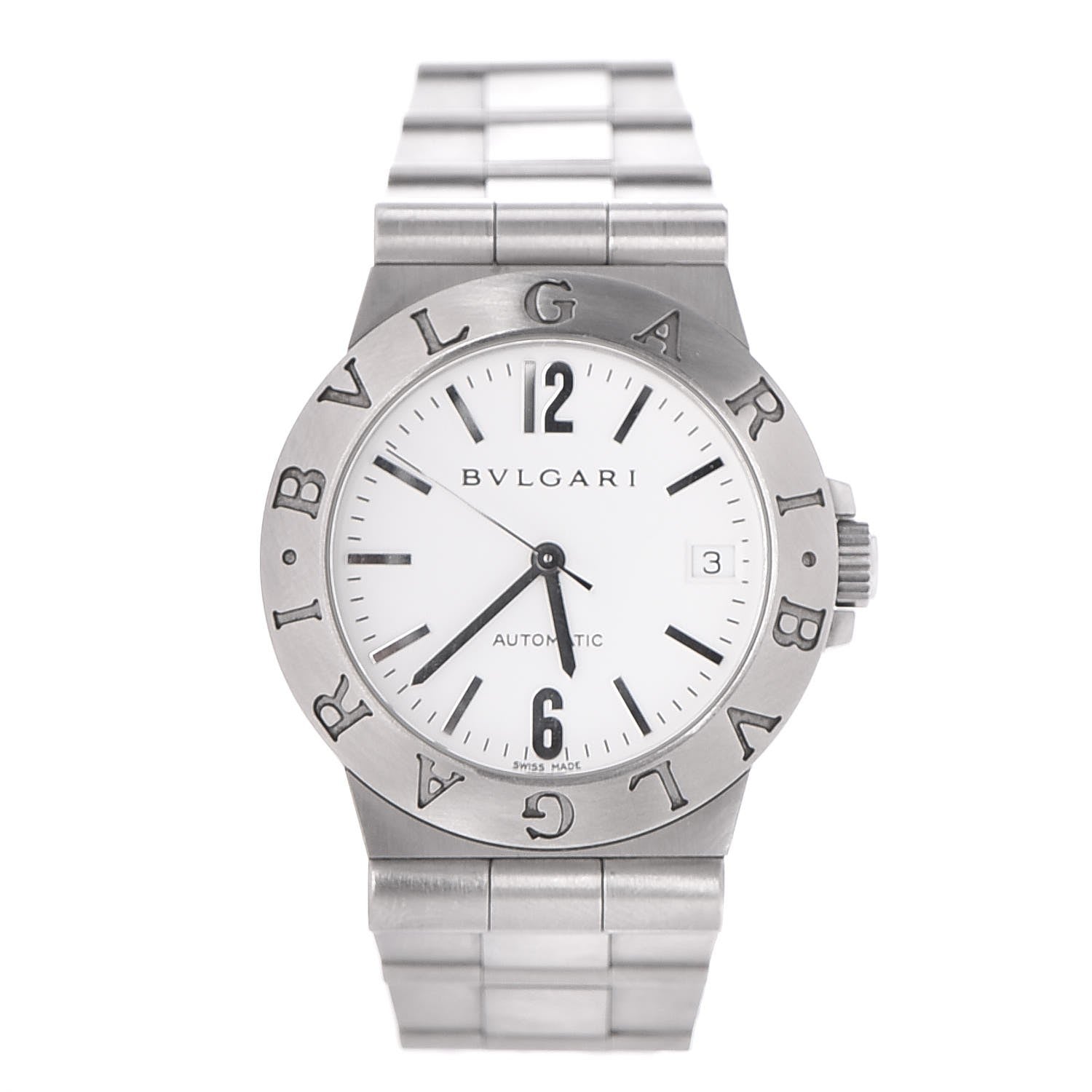 Bulgari Stainless Steel 35mm Diagono Automatic Watch 1 of 6