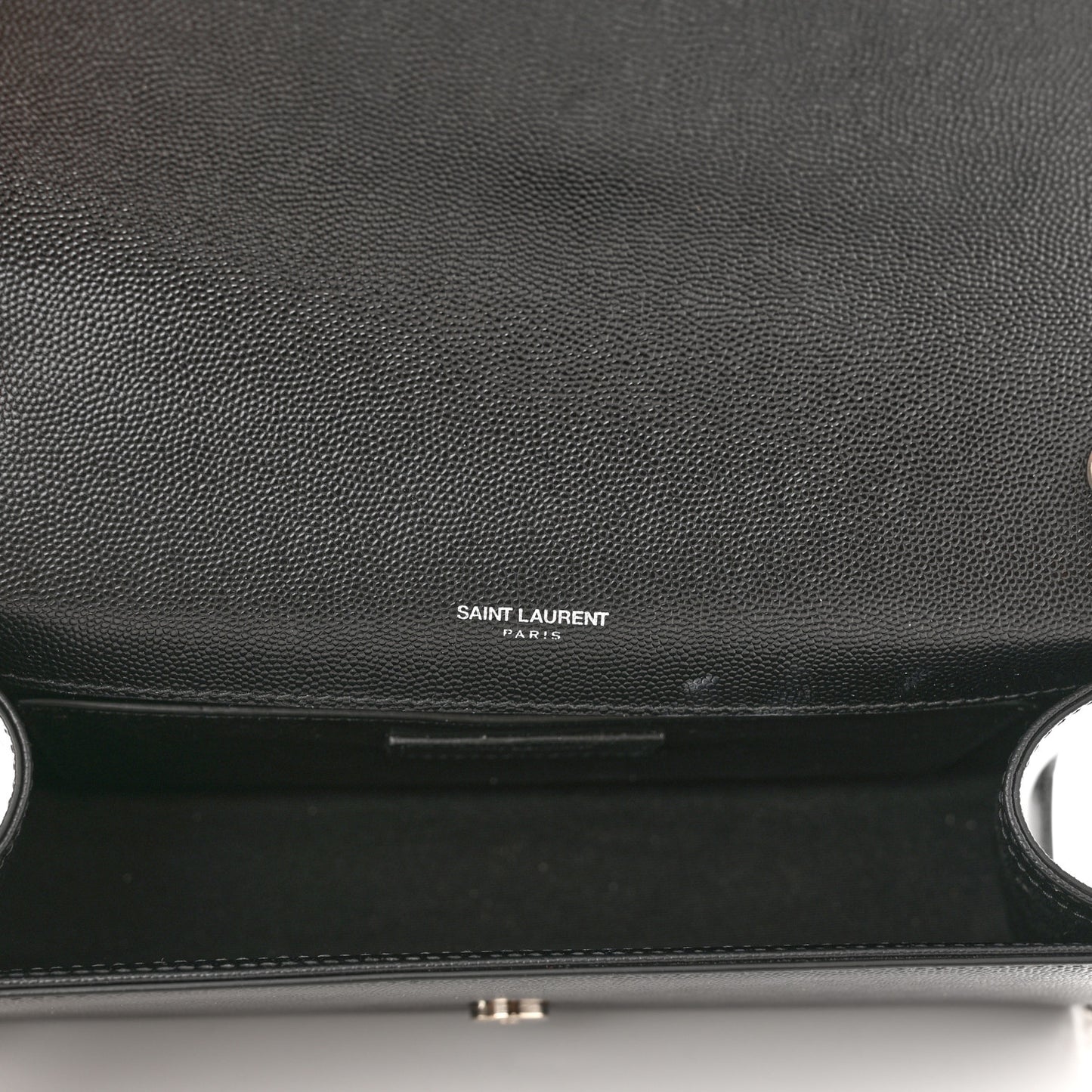 Smooth Calfskin Medium Classic Monogram Kate Tassel Satchel Black