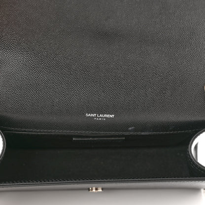 Saint Laurent Smooth Calfskin Medium Classic Monogram Kate Tassel Satchel Black 5 of 11