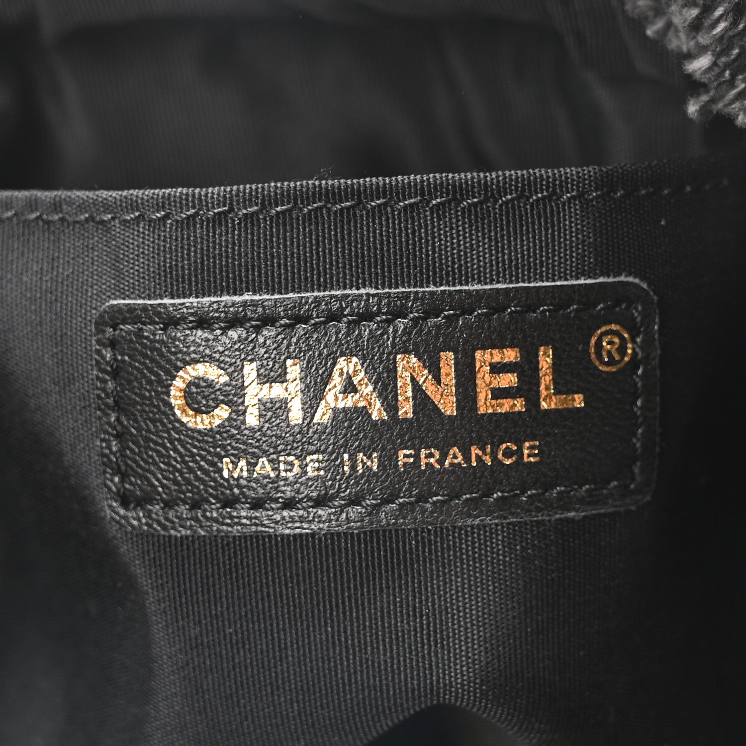 Chanel Denim Quilted Mood Small Bucket With Chain Black Multicolor 6 of 10