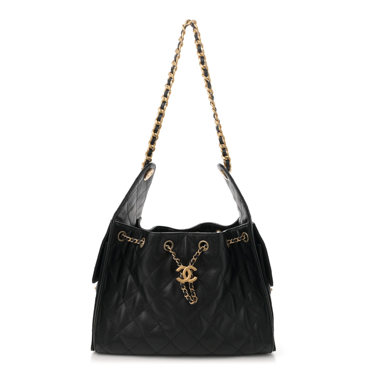 Chanel Caviar Quilted Small Chanel 25 Handbag Black 1 of 12