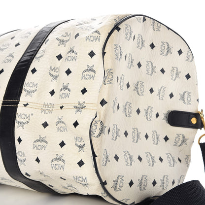 MCM Visetos Weekender Duffle Bag White 31 of 33