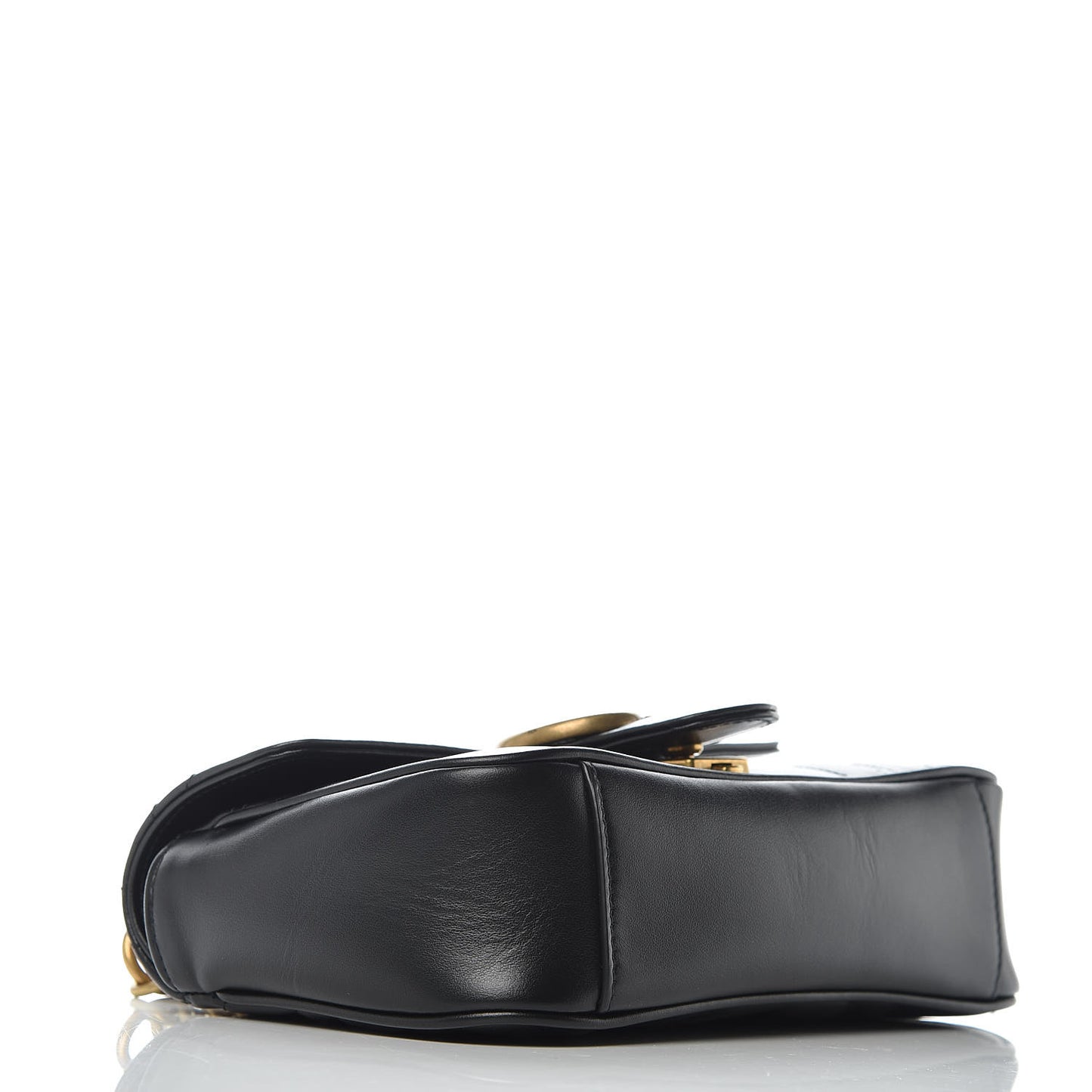 Calfskin Matelasse Mini GG Marmont Shoulder Bag Black
