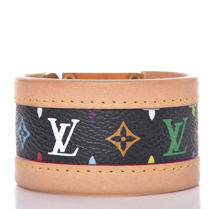 Louis Vuitton Monogram Multicolor S Lock Bracelet M Black 3 of 7