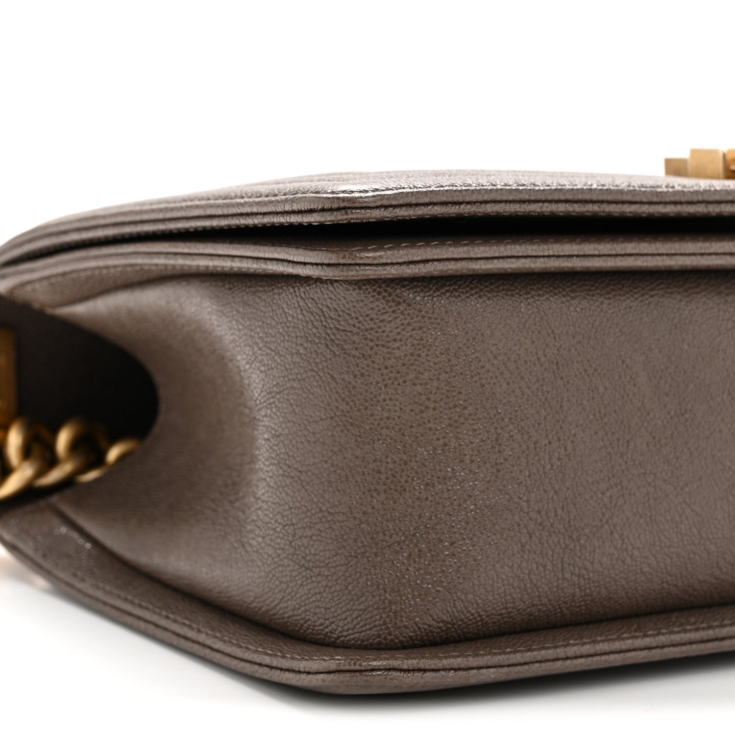 Chanel Caviar Quilted Medium Boy Flap Khaki 25 of 34