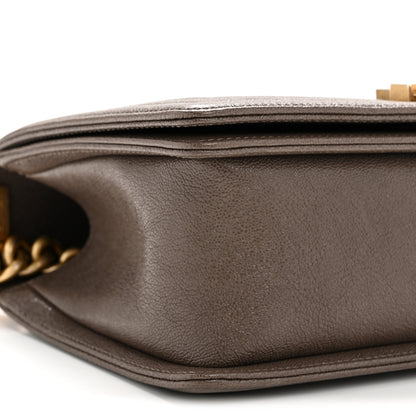 Chanel Caviar Quilted Medium Boy Flap Khaki 25 of 34