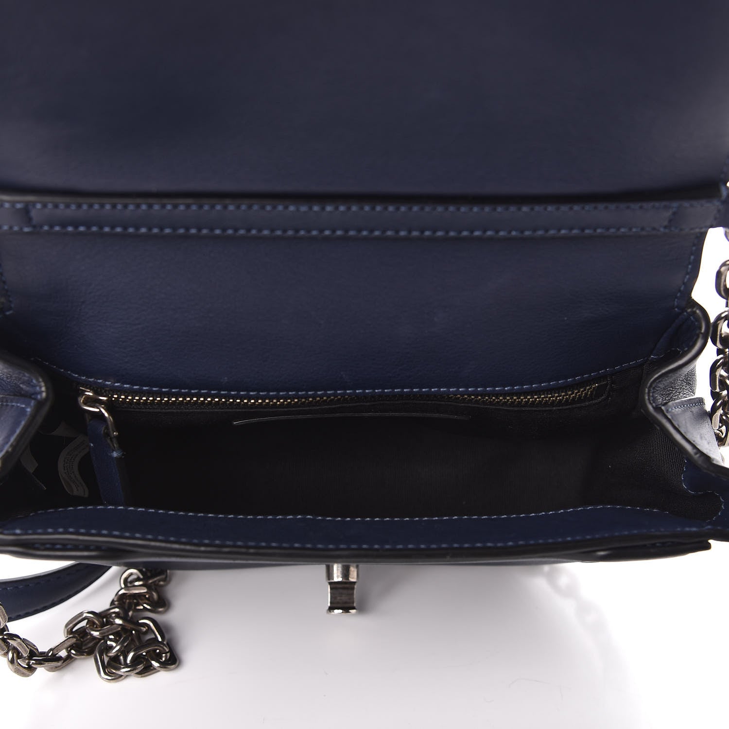 Marc Jacobs Calfskin West End The Jane Saddle Bag Navy 5 of 13